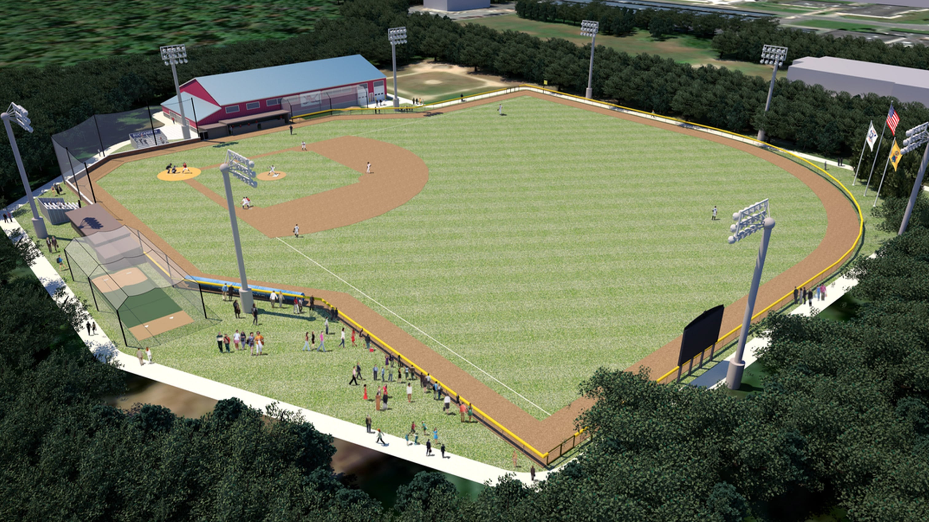 Baseball Field Rendering