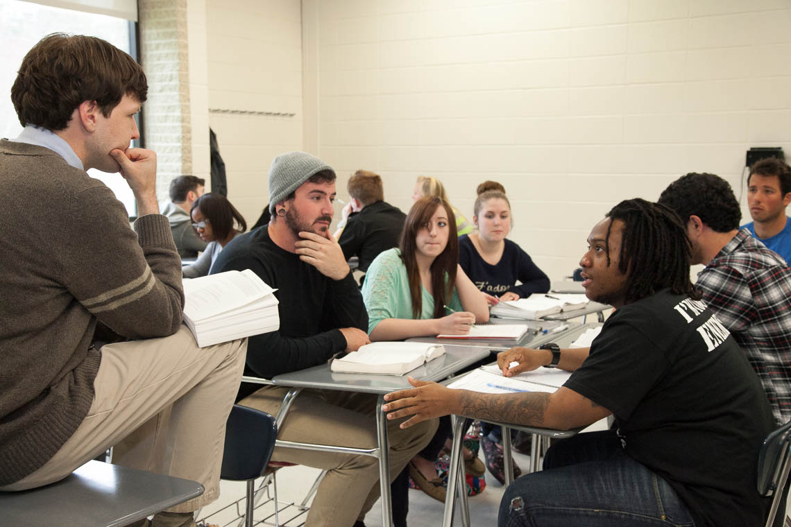 Students learning in classroom