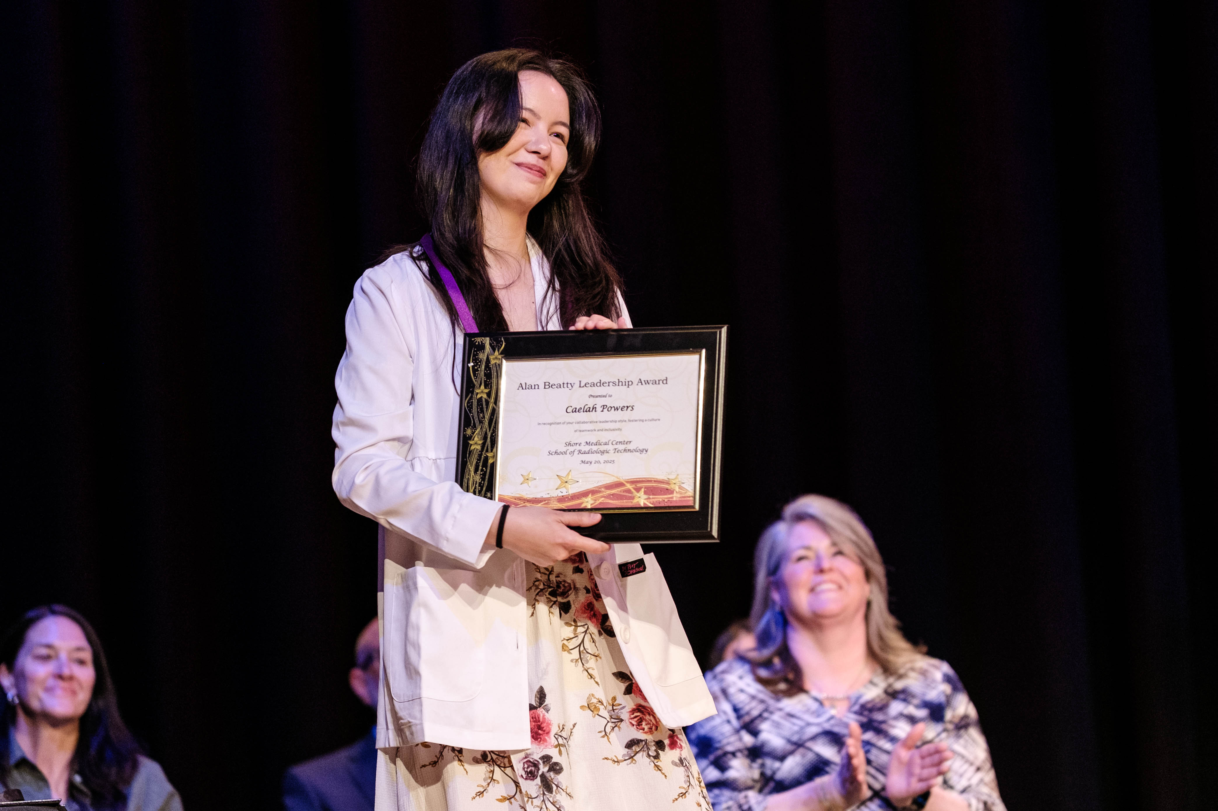 Radiologic student receives her certificate