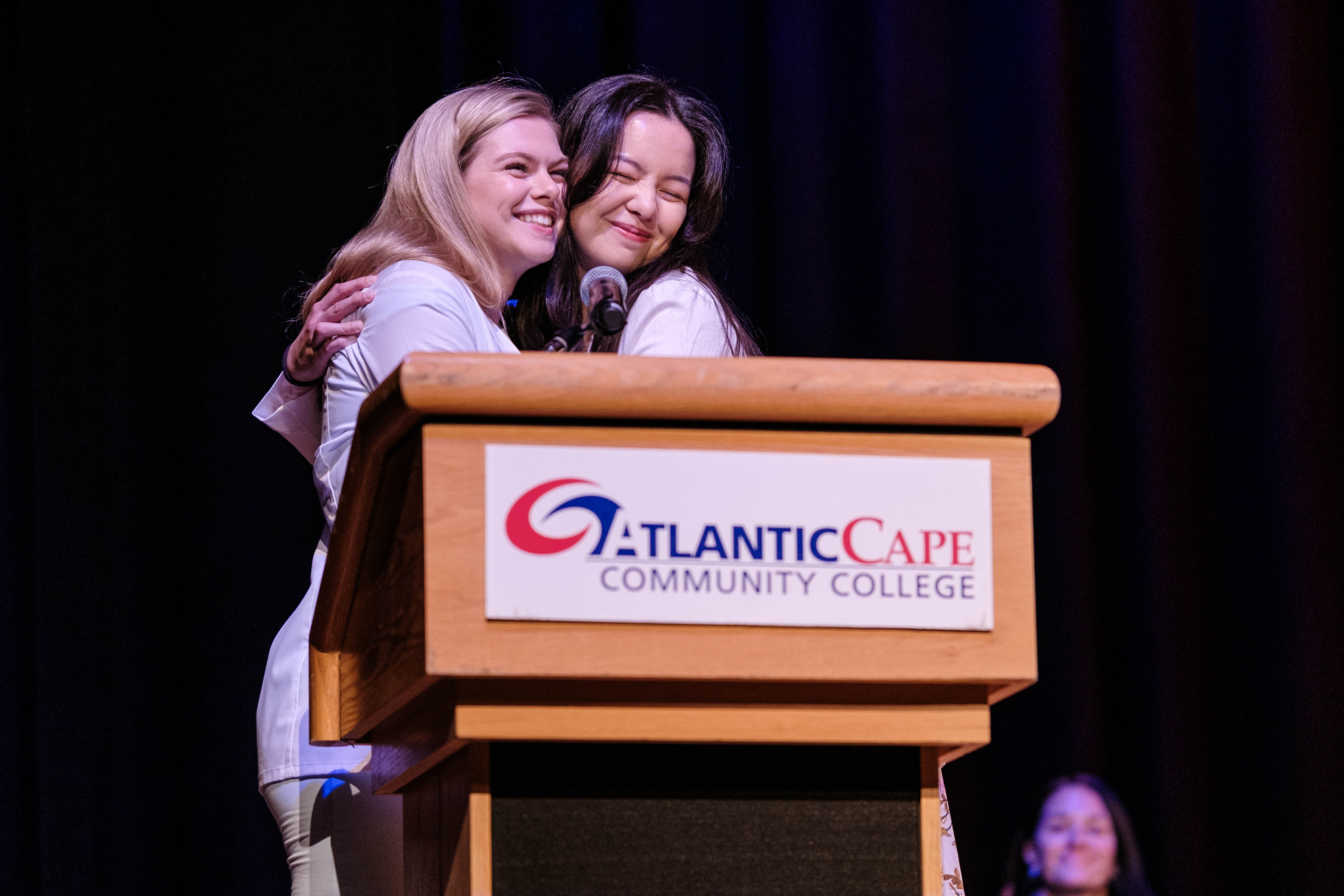 Class representatives speak at the ceremony