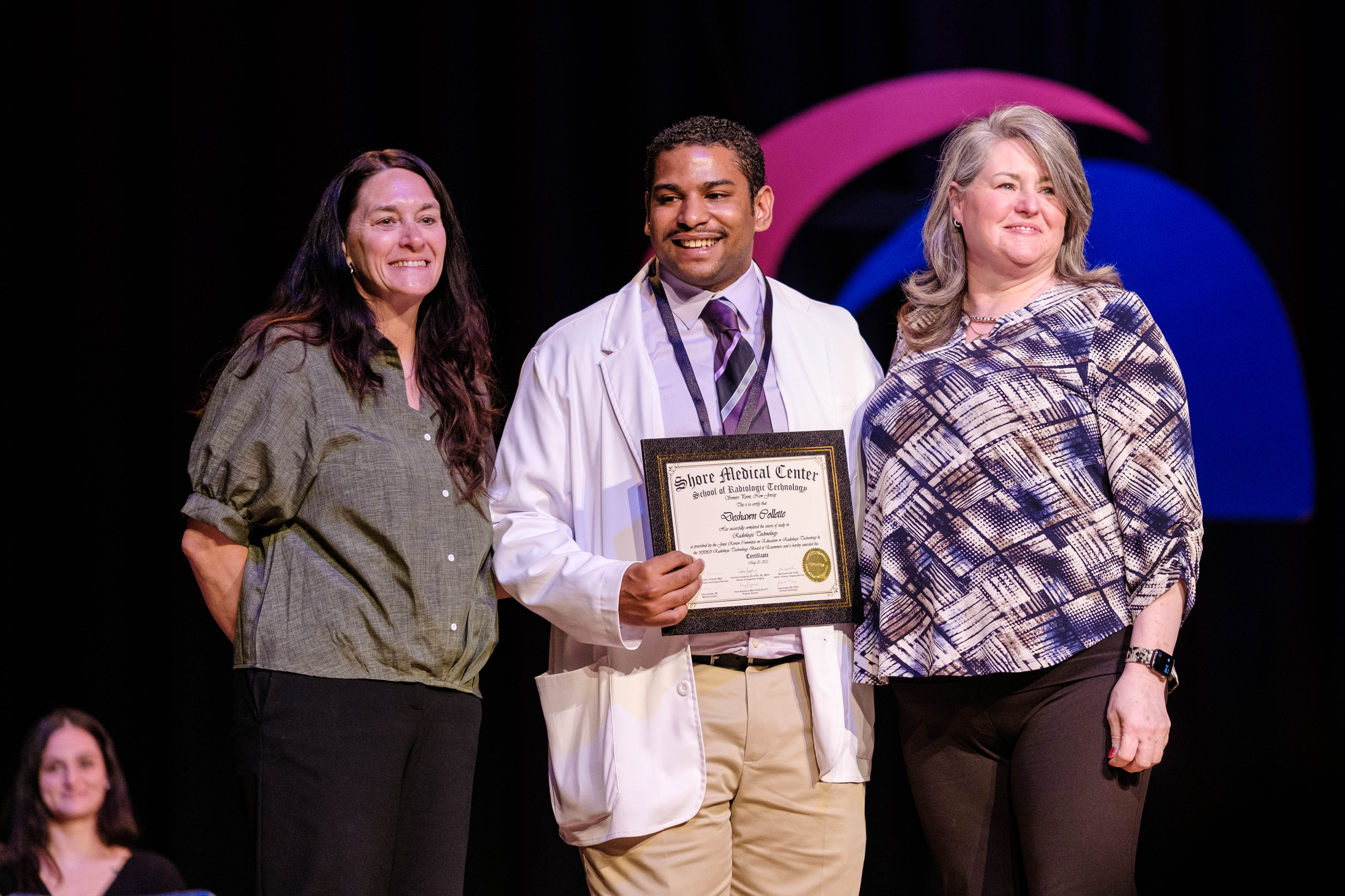 Radiologic student receives his certificate