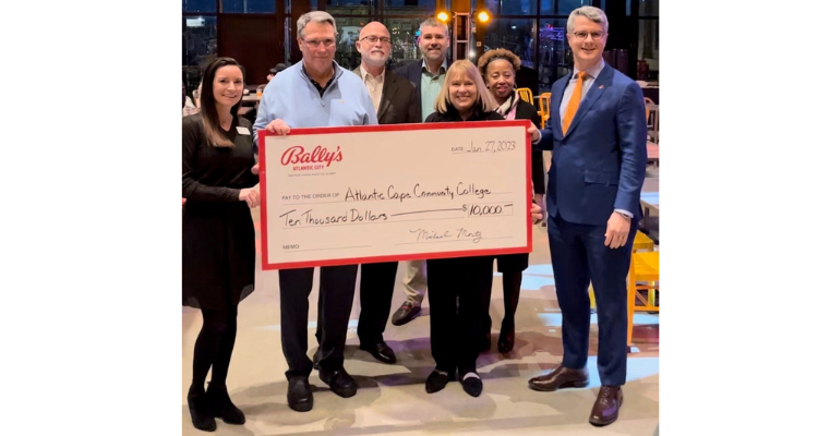 Atlantic Cape receives $10,000 donation from Bally's