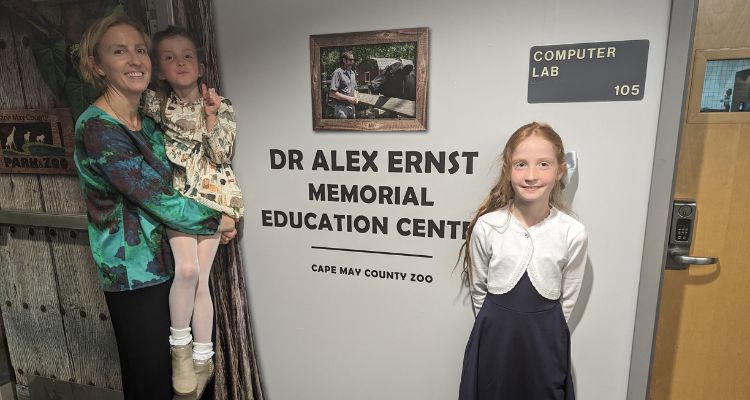 Family of the late Dr Alex Ernst at the Cape May Zoo Education Center ribbon cutting ceremony