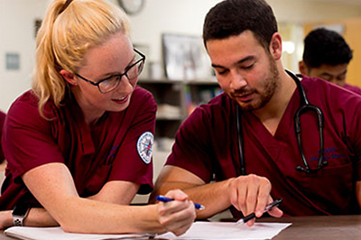 Nursing student using state of the art equipment and Atlantic Cape.