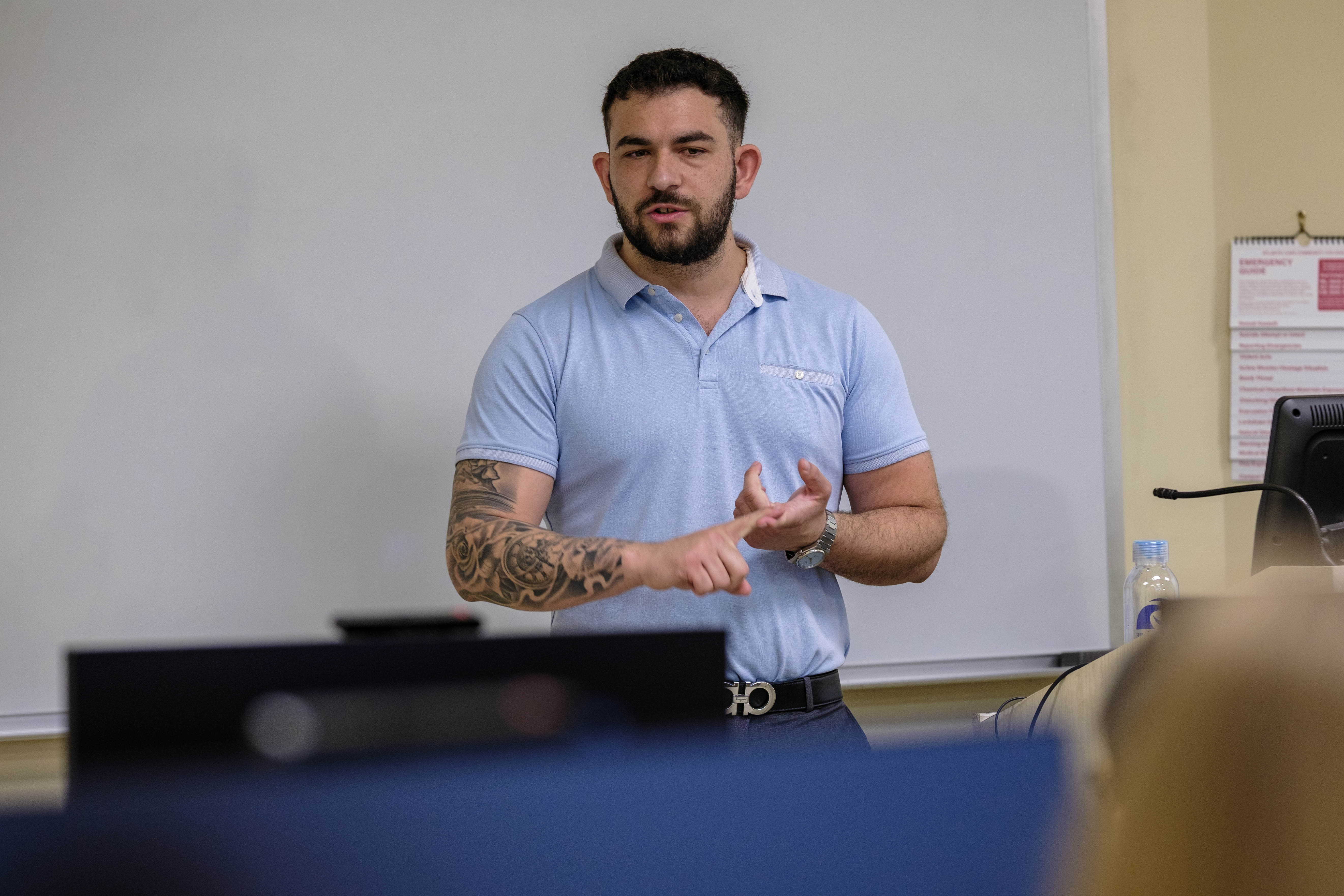 Guest speaker in a workshop