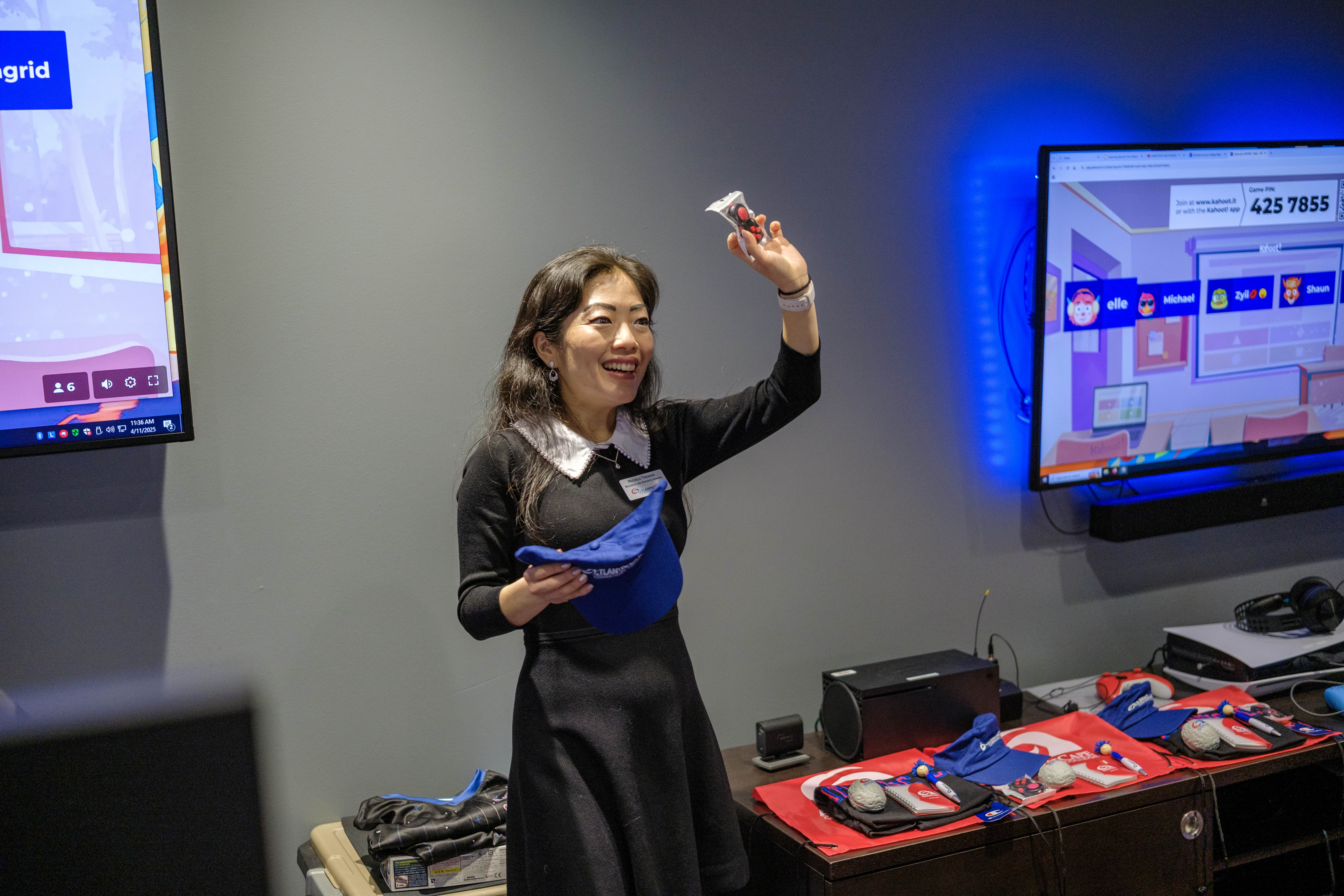 Professor Michelle Togashi in the Esports workshop