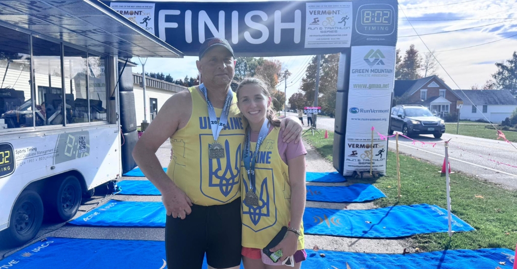 Atlantic Cape Professor Keith Forrest Runs Marathon with Daughter to Raise Funds for New School in Ukraine
