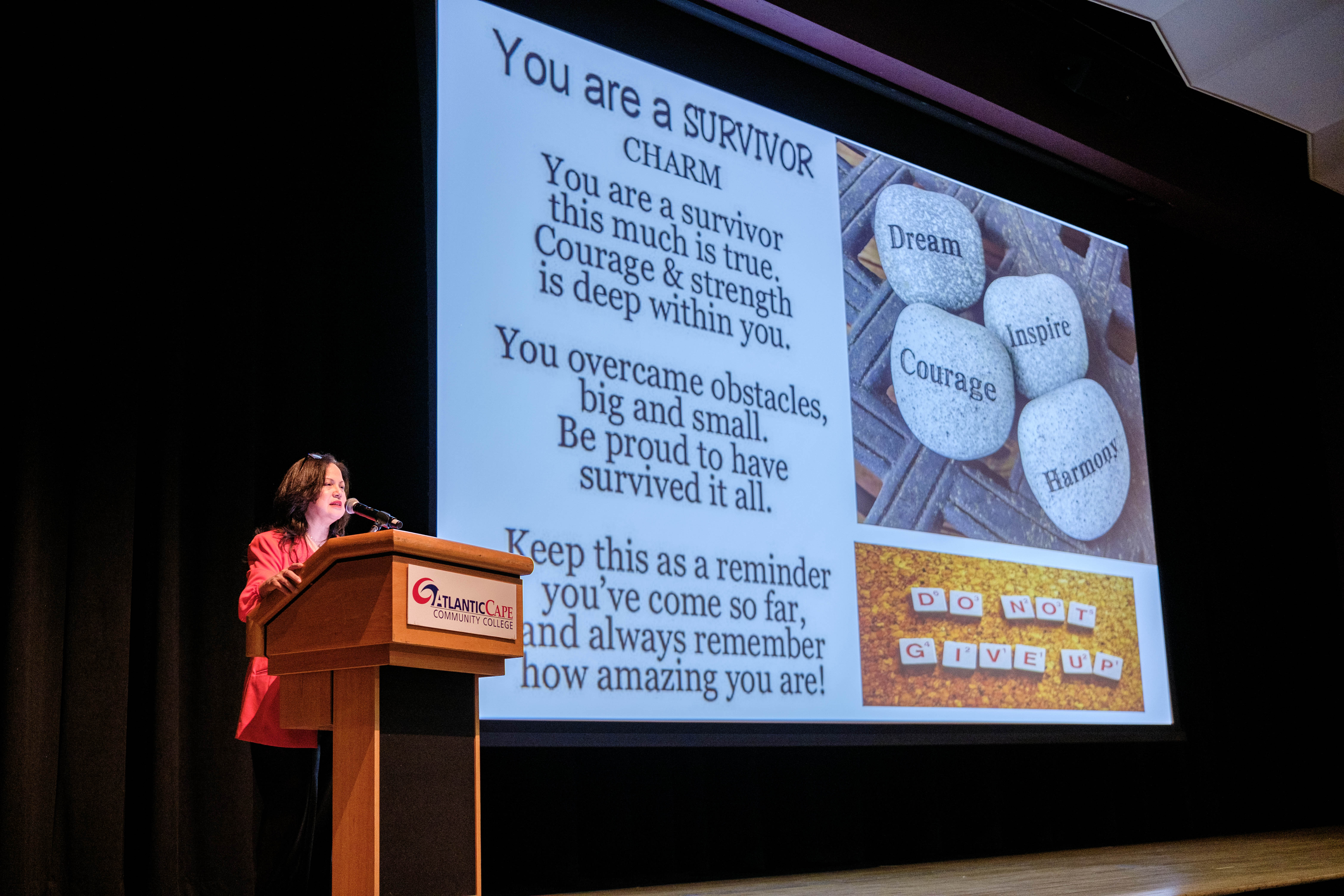 Dr. Marilyn Martinez gives the keynote address