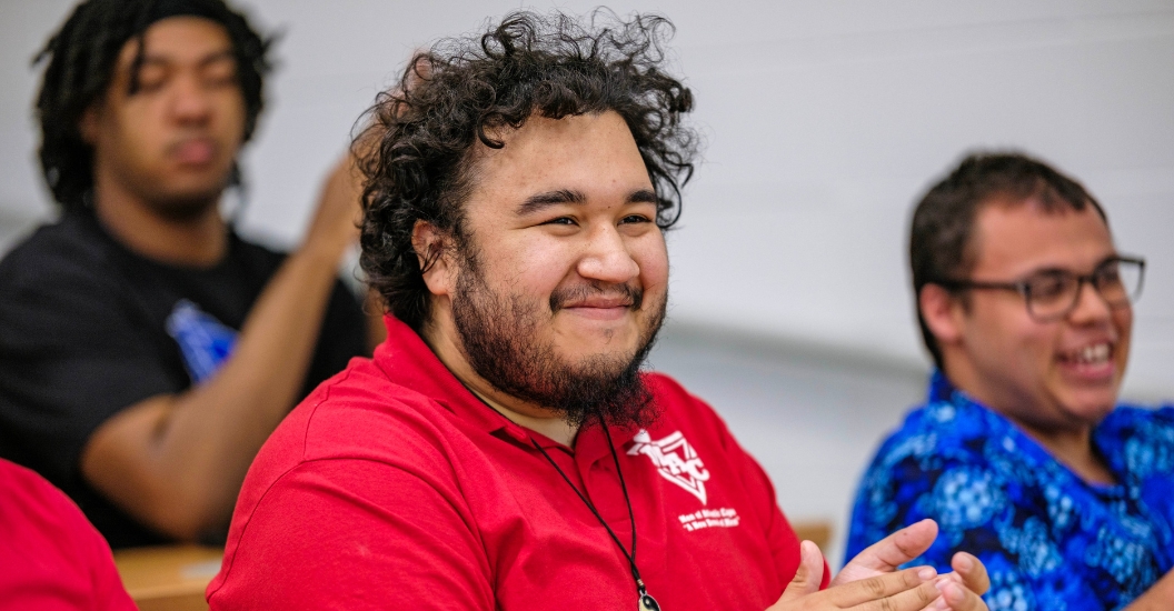 student at Men of Atlantic Cape event