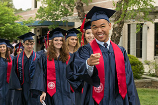 students graduating