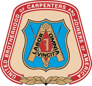 United Brotherhood of Carpenters and Joiners of America logo. Labor Omnia Vincit