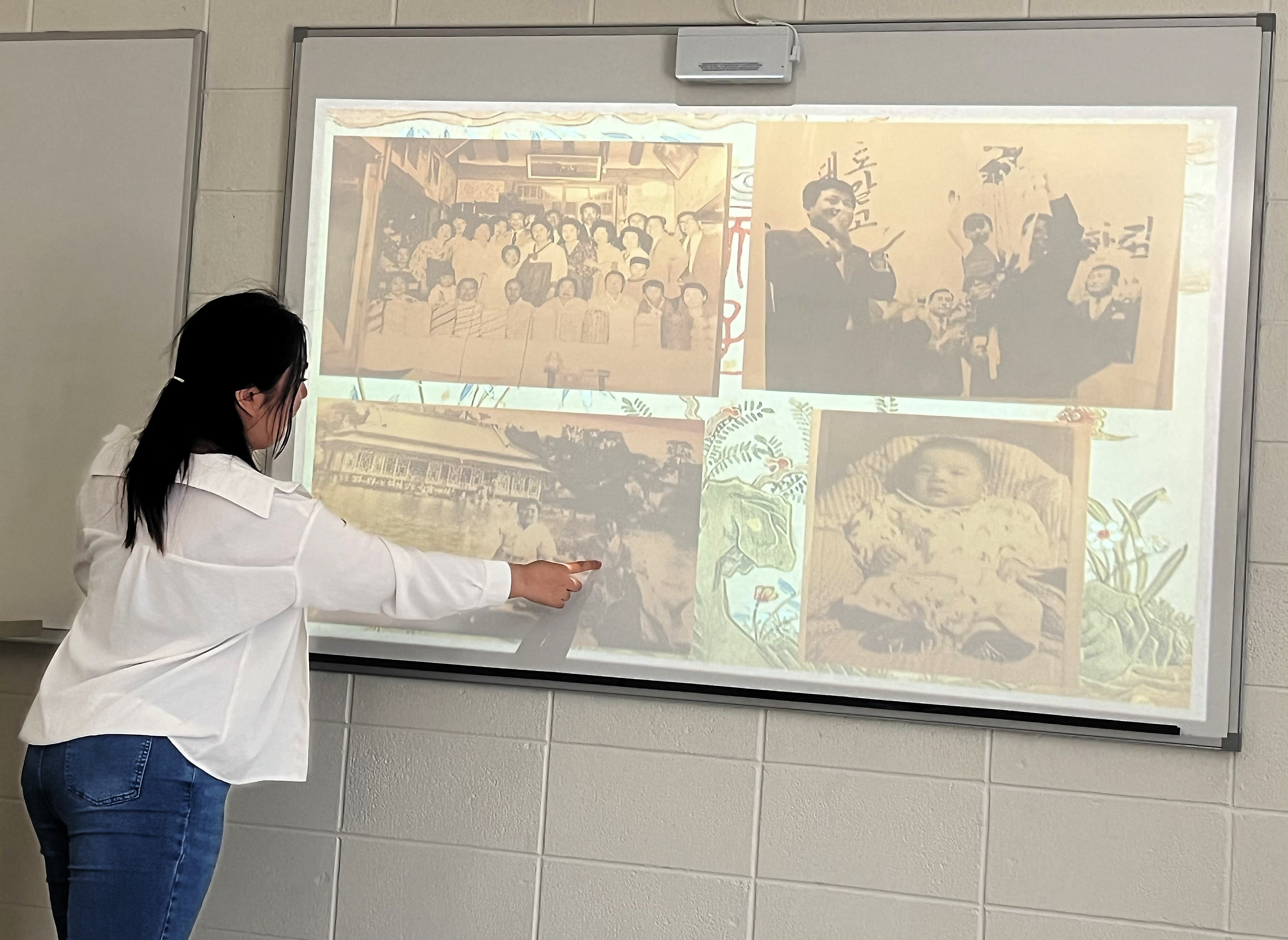 Honor Sociology Student Presenting