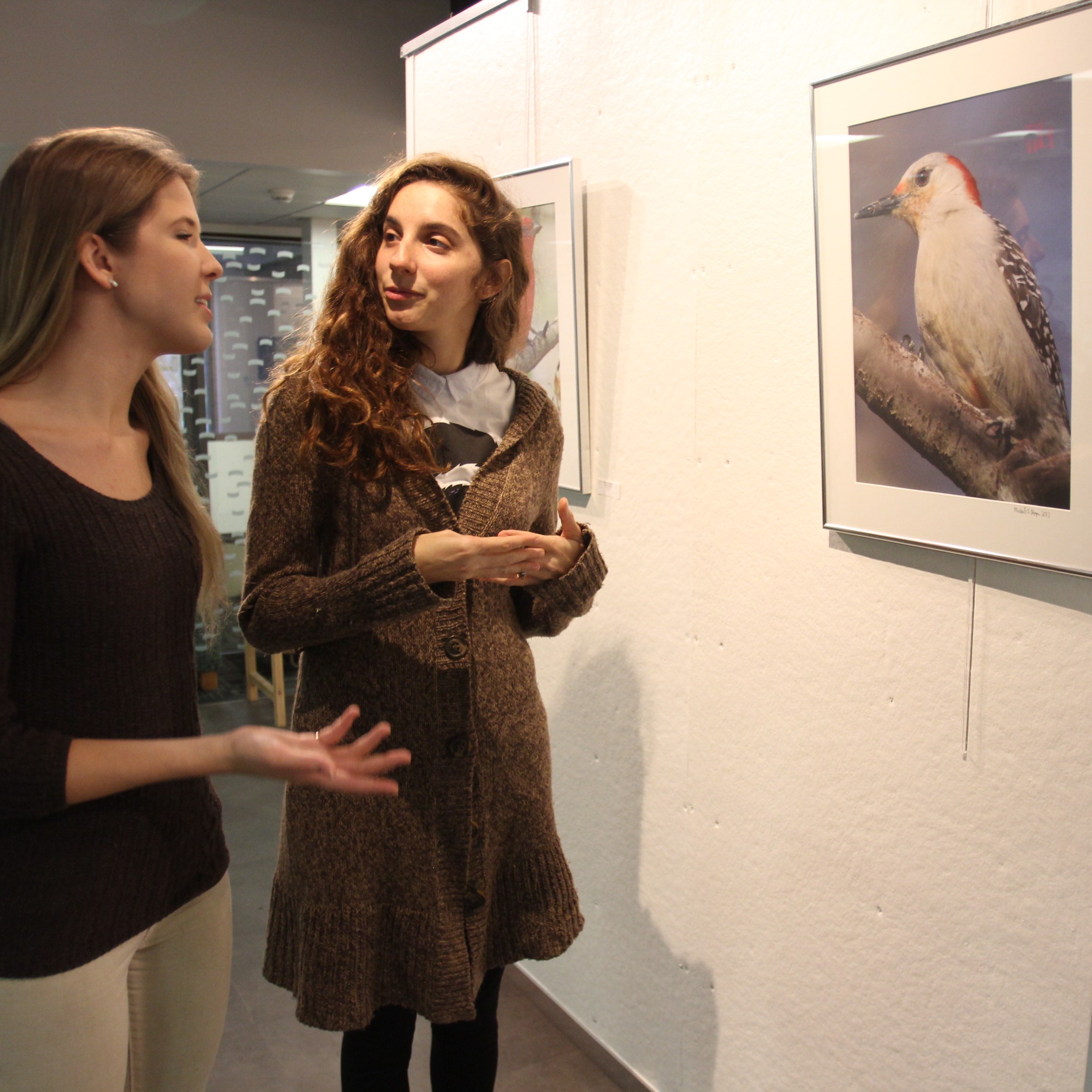 More people viewing art work
