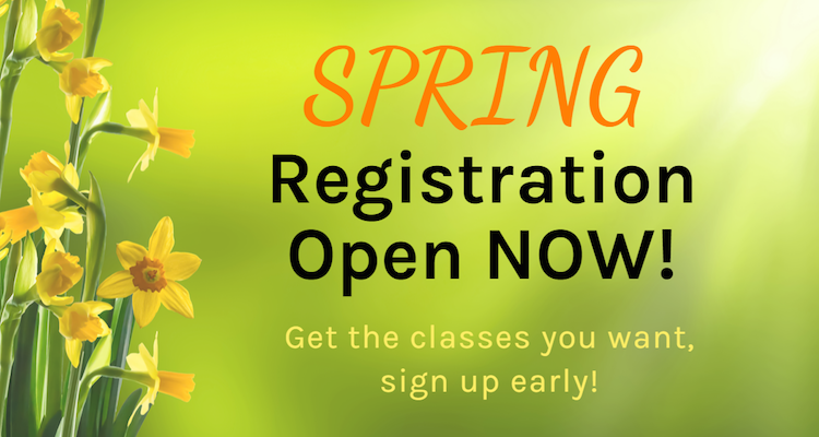 Spring Registration is now Open