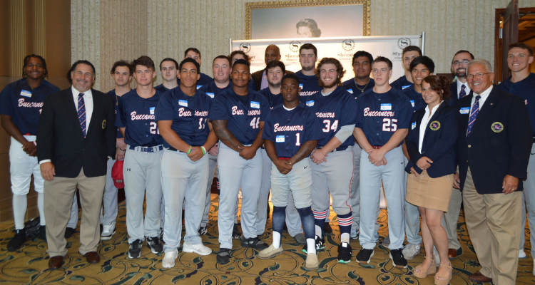 baseball team serves as ushers for gala and meet baseball legend