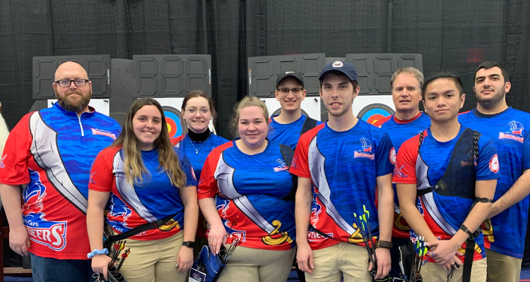 archery team at Lancaster competition