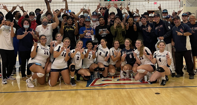 2021 Women's Volleyball team at Atlantic Cape Community College