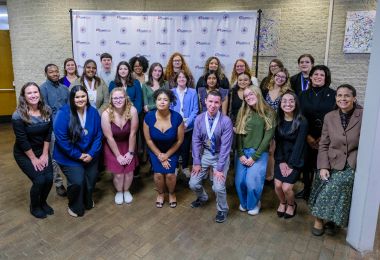 Group photo of the 45th Annual PTK induction class