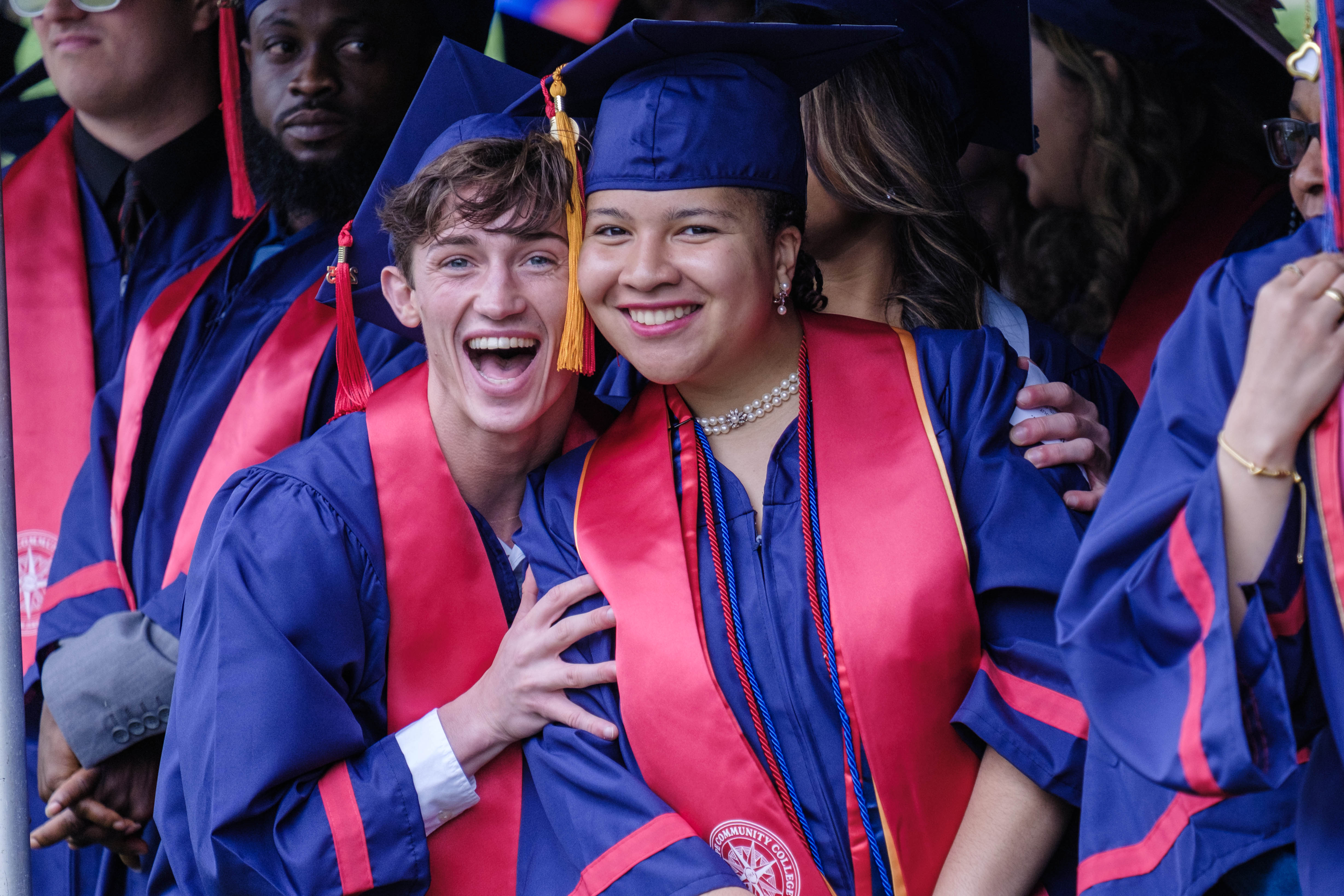 Newly-minted graduates are very excited