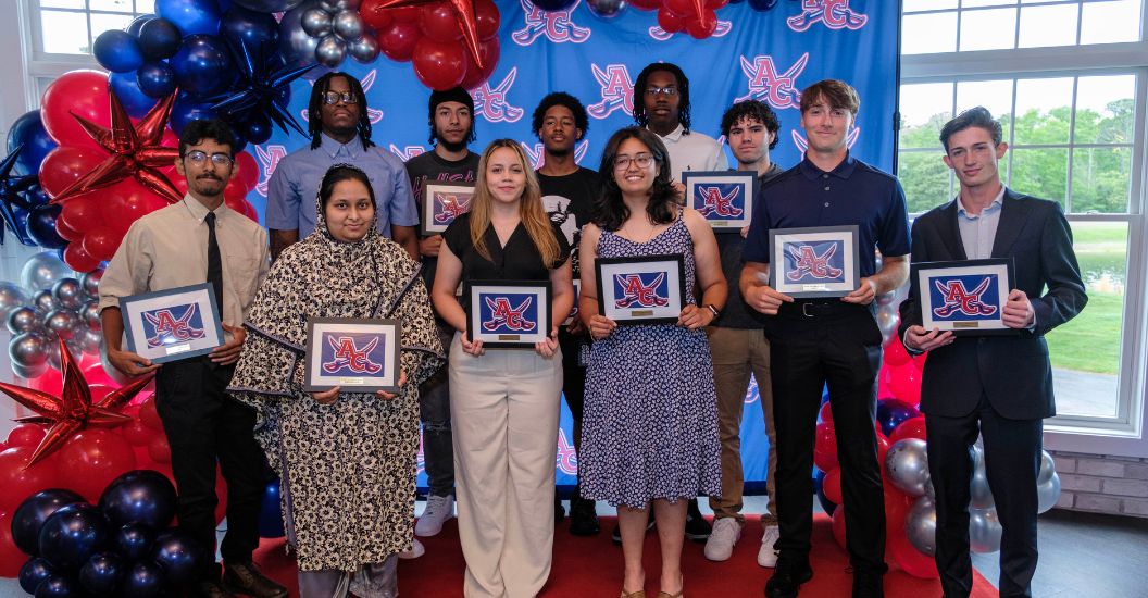 Graduating sophomores at the Annual Athletics Awards Luncheon