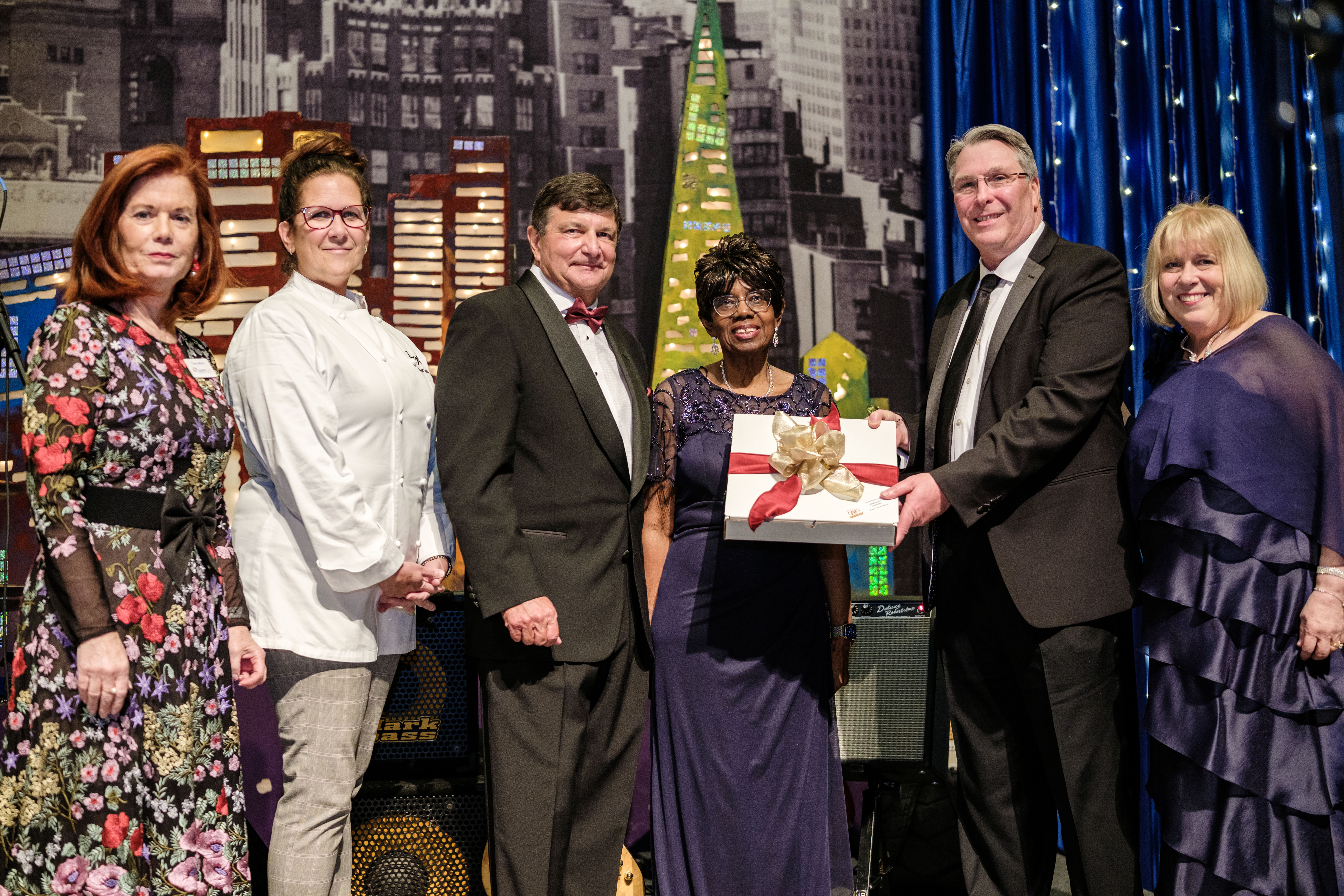 Ocean Casino Resort representative Hugh Turner accepts the Community Honoree Award