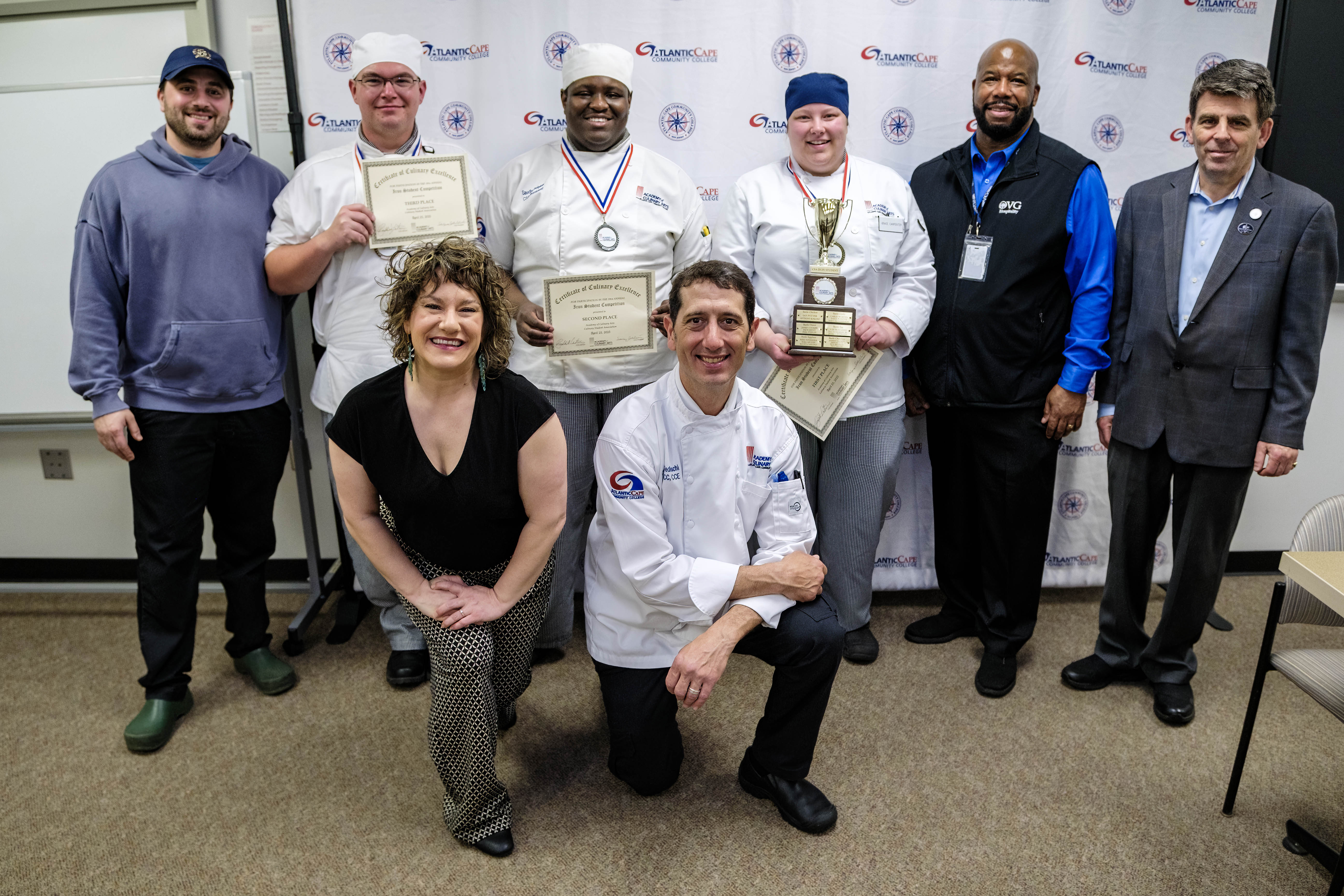 ACA Iron Student Chef competitors pose for photo