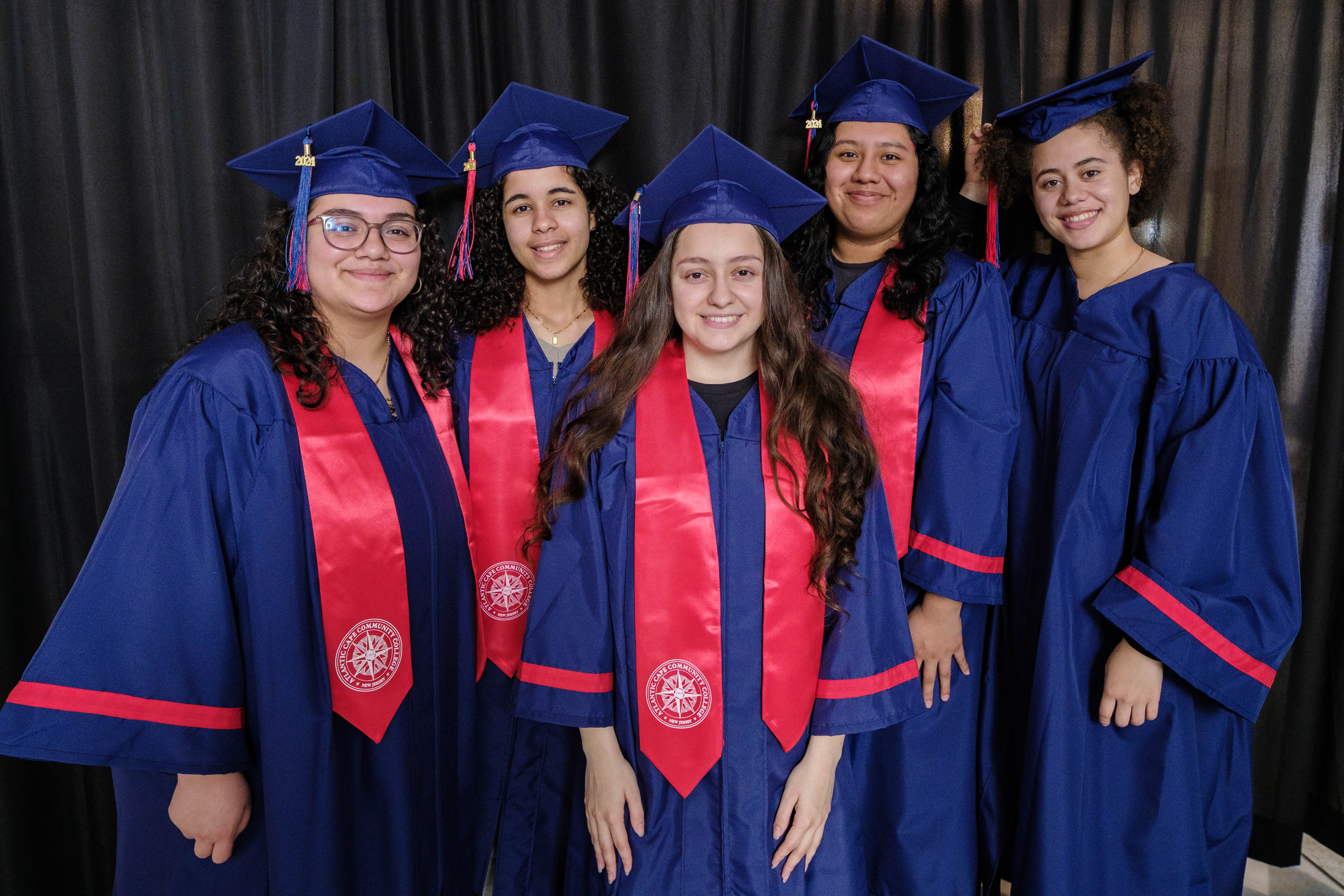 Pleasantville High School seniors who are also graduating with their associate's degrees from Atlantic Cape