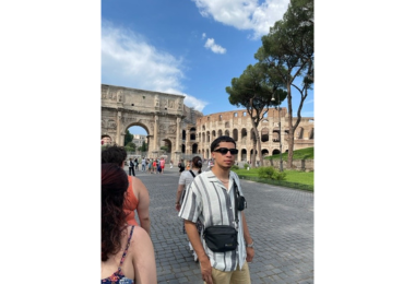 Visiting historic locations in Rome