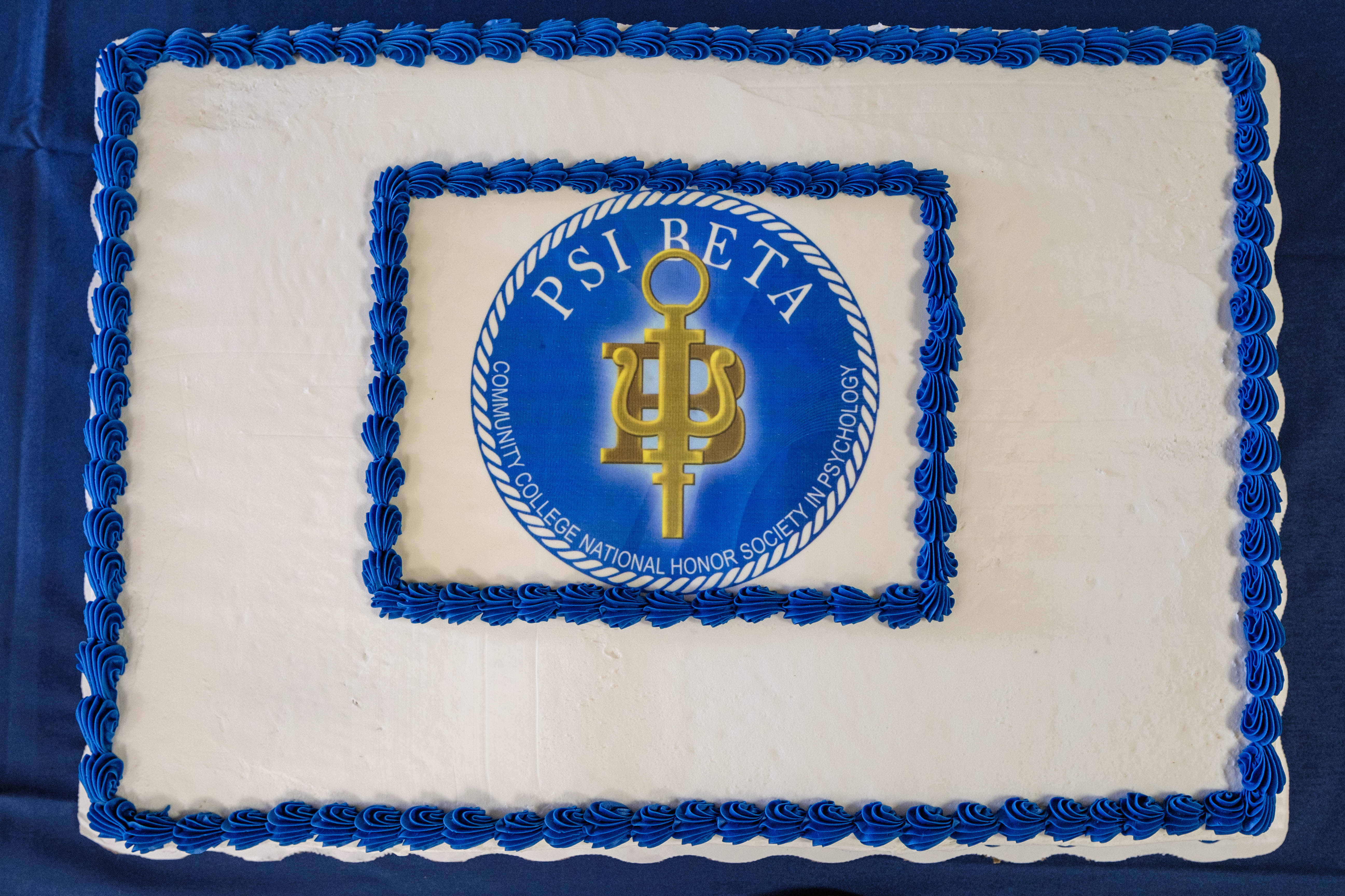 Cake for those attending the Psi Beta induction ceremony