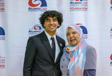 Moustafa Nasr and his mother